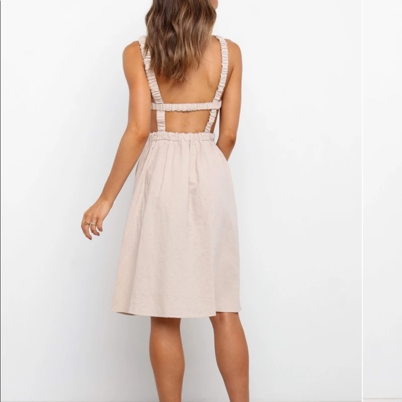 Beige Dress- NEW NEVER WORN - Picture 2 of 3